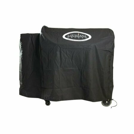 DANSONS LOUISIANA GRILLS Grill Cover, 24 in W, 38 in H, Polyurethane, Black 53450